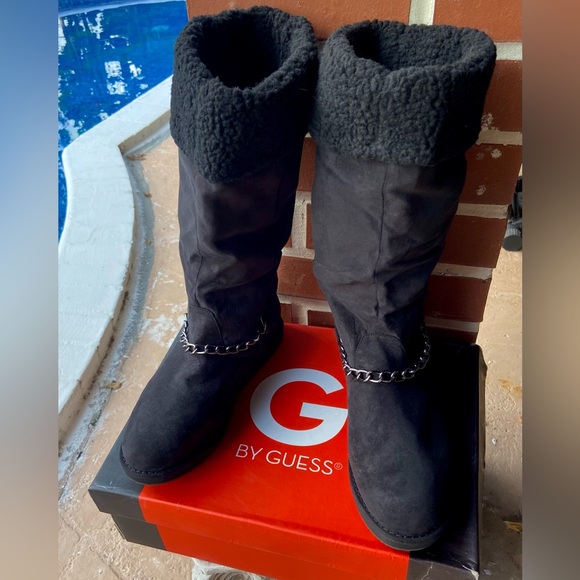 G by GUESS BOOTS — BLACK VEGAN SUEDE — UGG LOOK - Picture 9 of 15